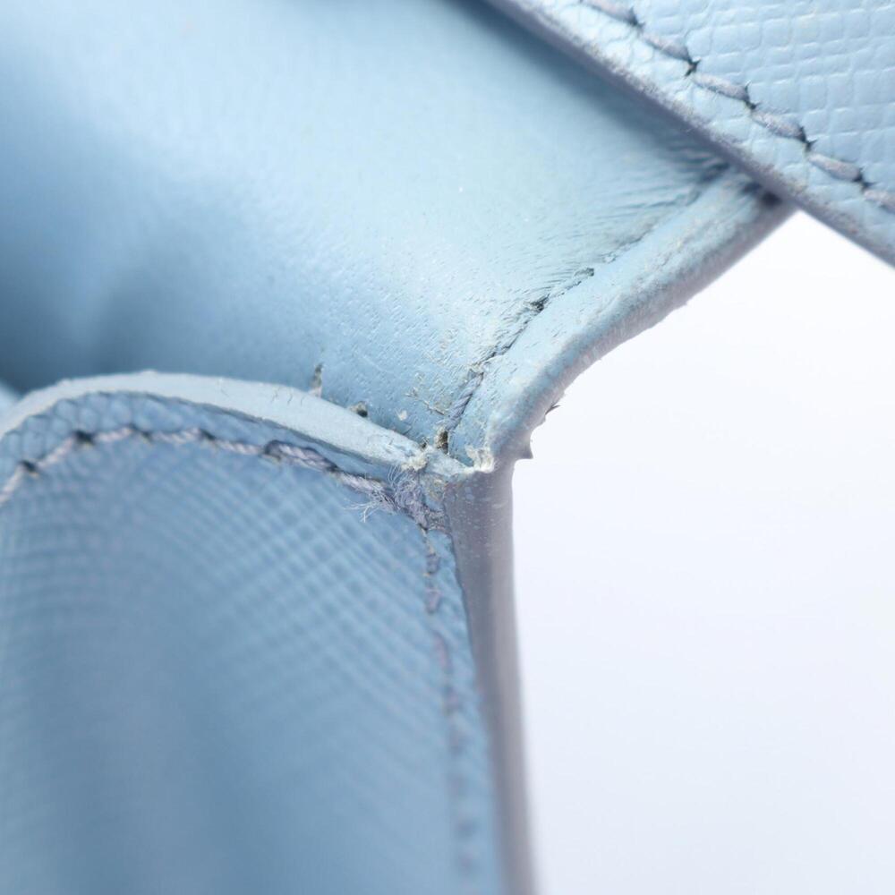 PRADA Blue Leather Saffiano Shoulder Bag - Picture 5 of 9